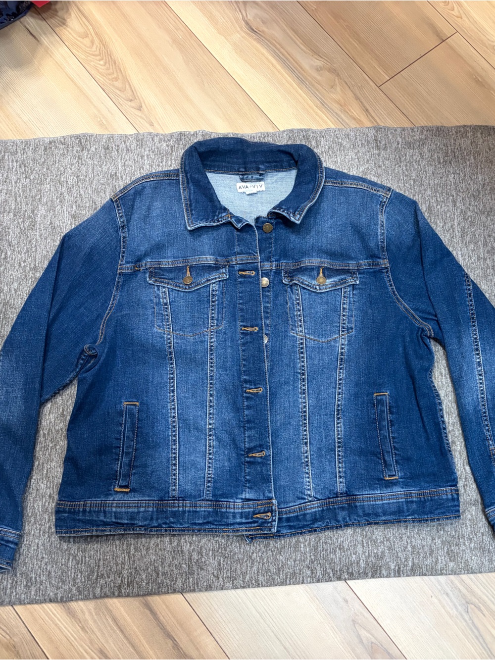 NWOT! Ava & Viv Indigo Denim Jacket
